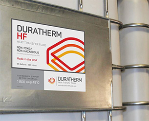IBC met niet giftige Duratherm HF thermische vloeistof met hoog vlampunt.
